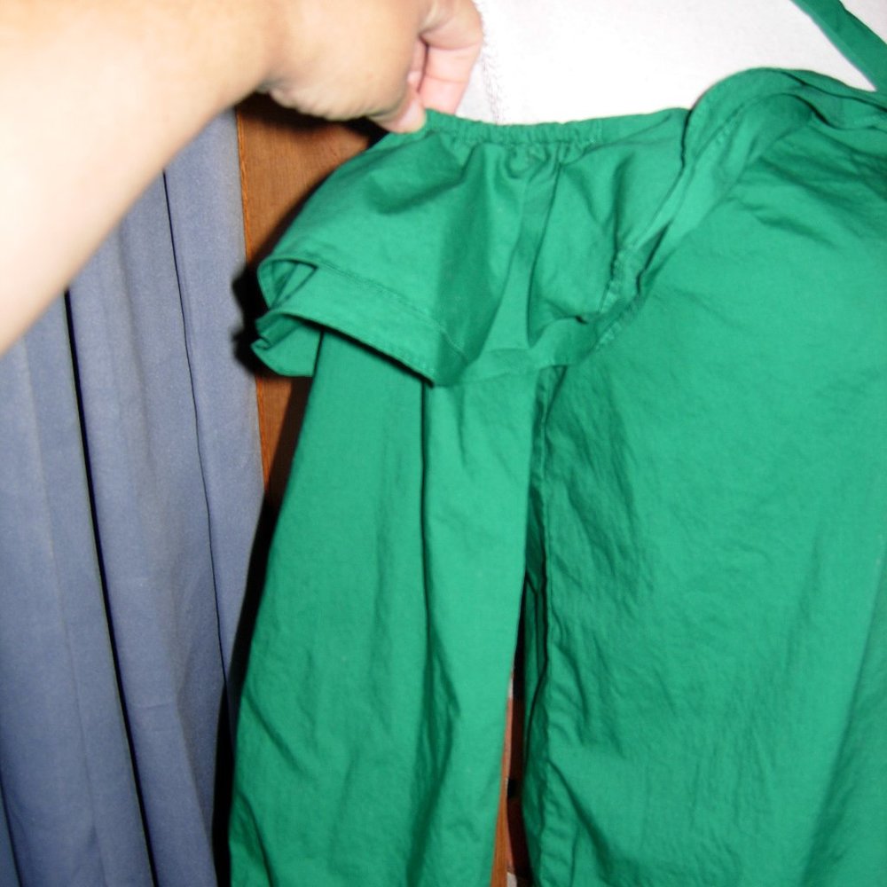 J. Crew Green Ruffle Off Shoulder Top 2 - Picture 5 of 9